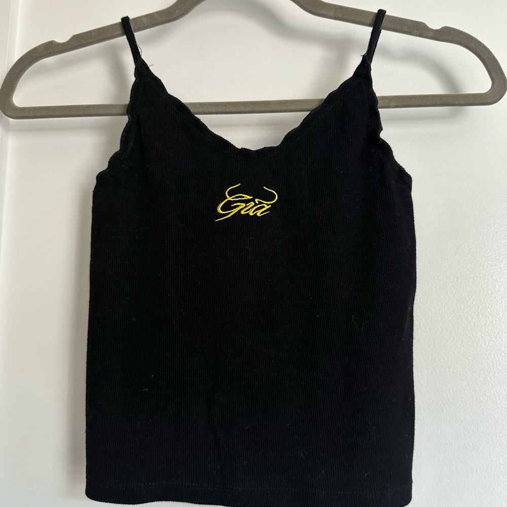 I.AM.GIA Black and Yellow Tank Top